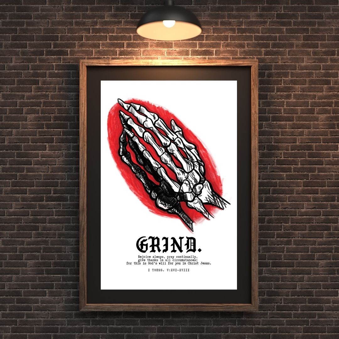 Grind. (“Bone Clappers”) Art Print