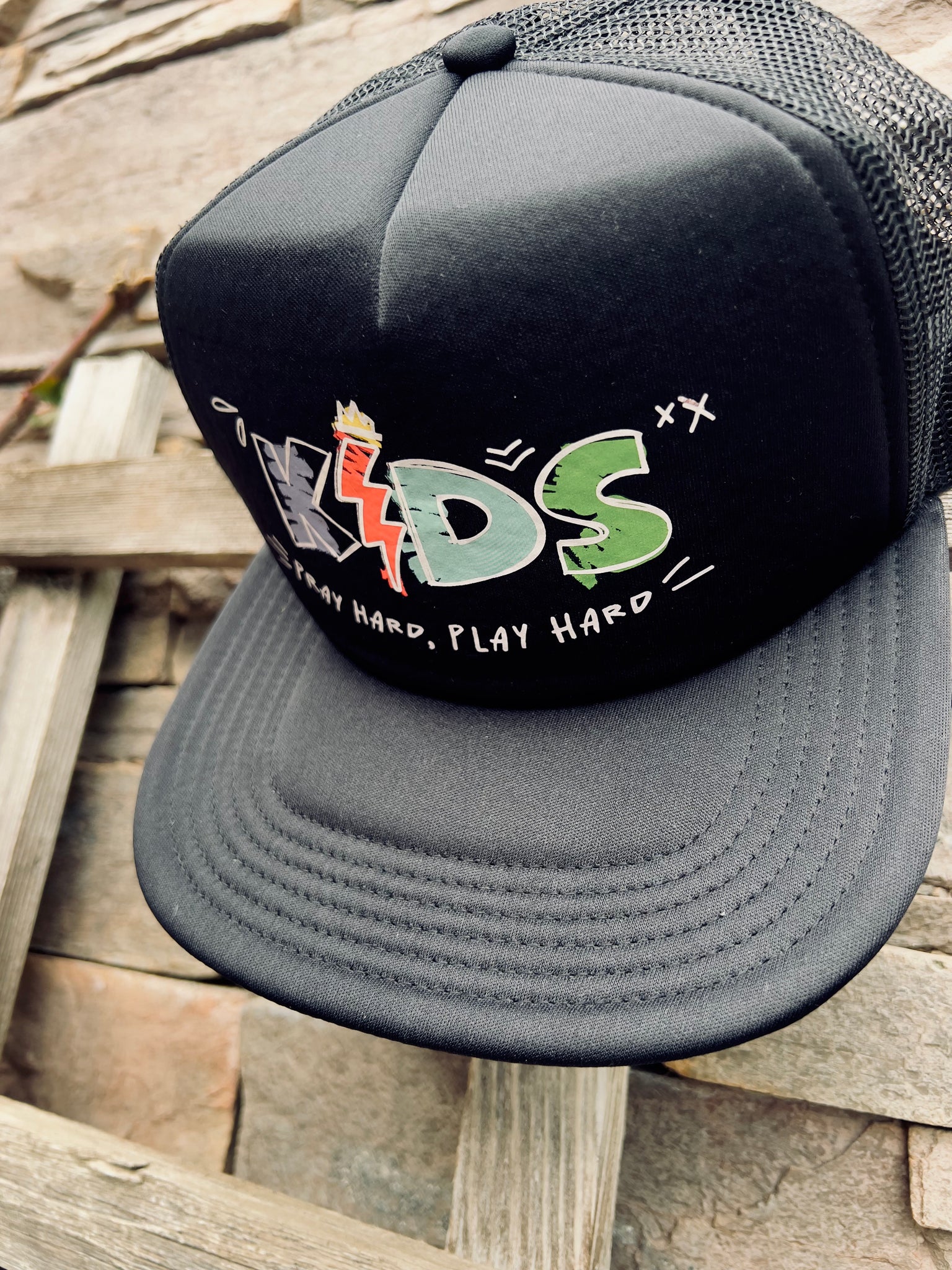 Midtown Kids | Black Trucker Hat