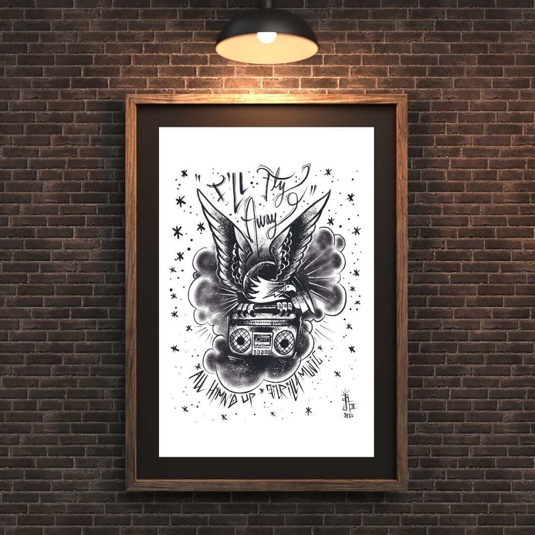 "I’ll Fly Away” Art Print
