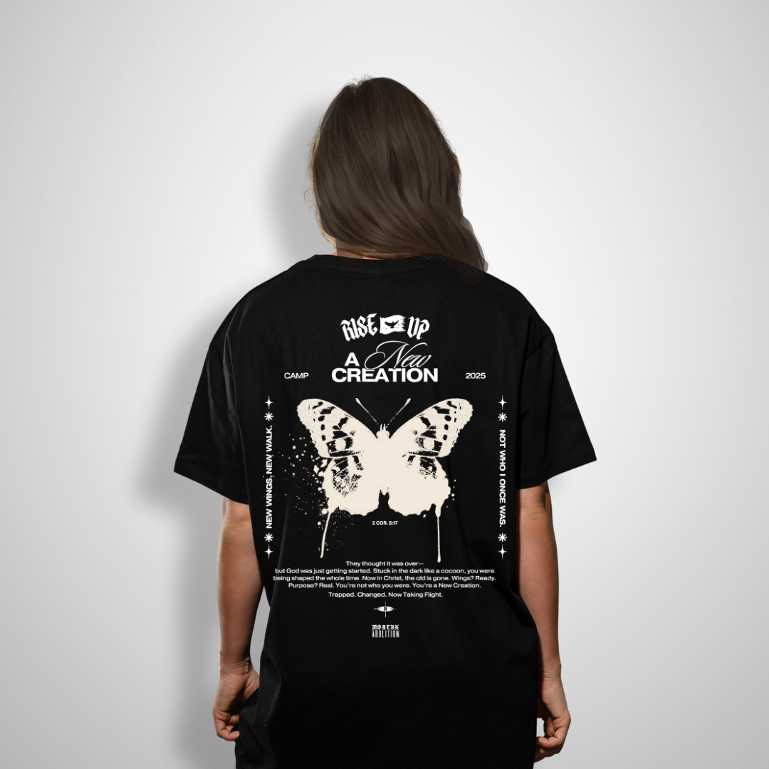 A New Creation Tee - Distressed Butterfly Edition