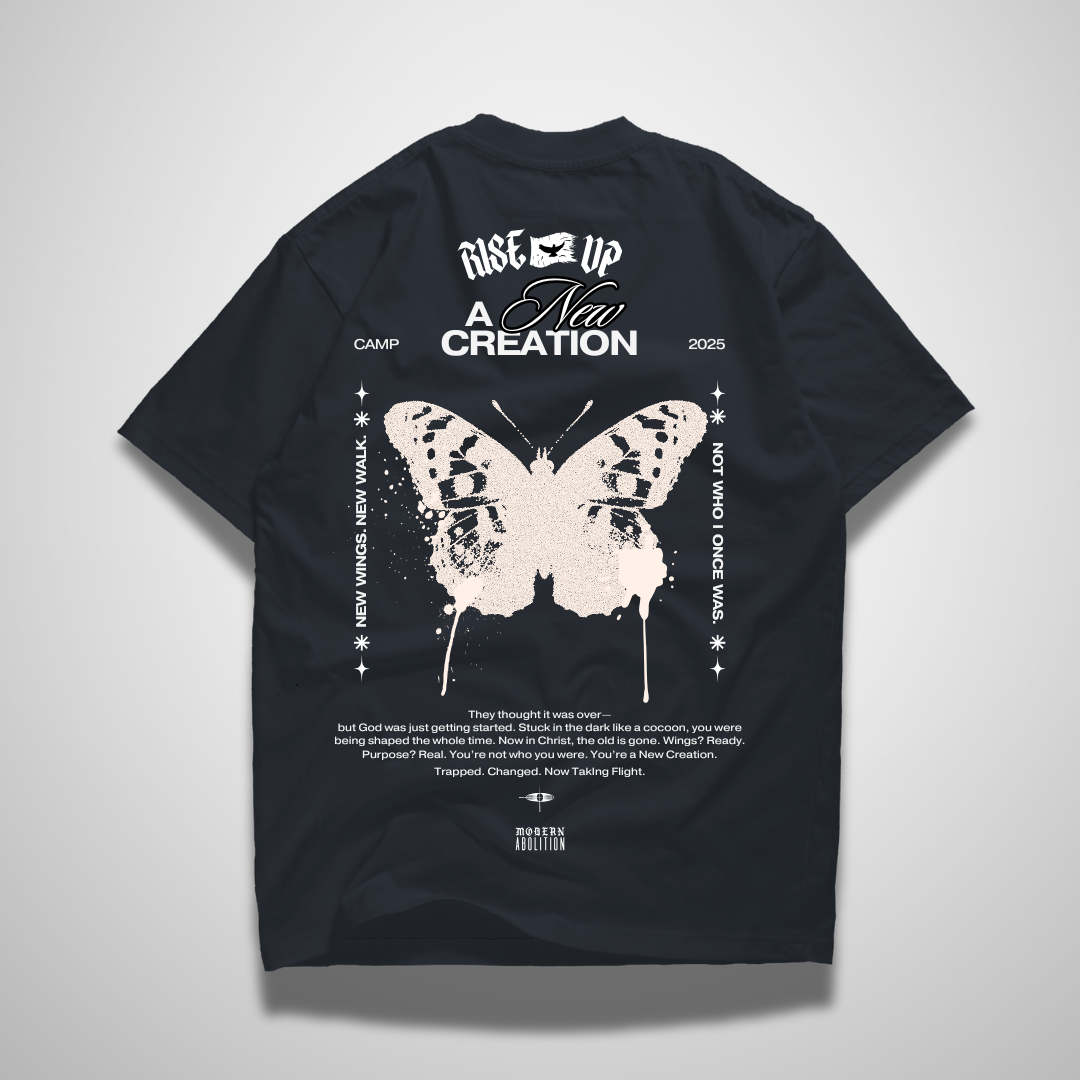 A New Creation Tee - Distressed Butterfly Edition