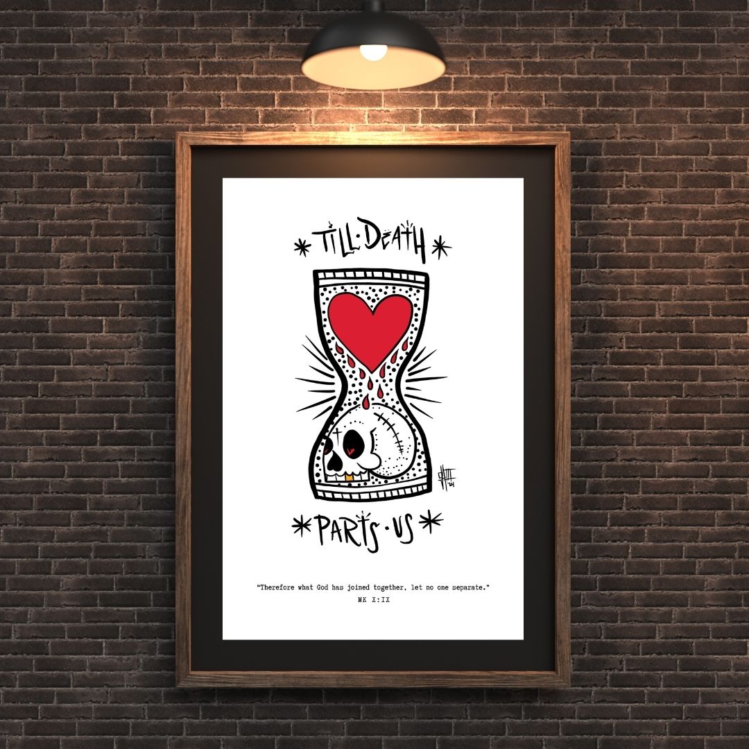"Till Death Parts Us” Art